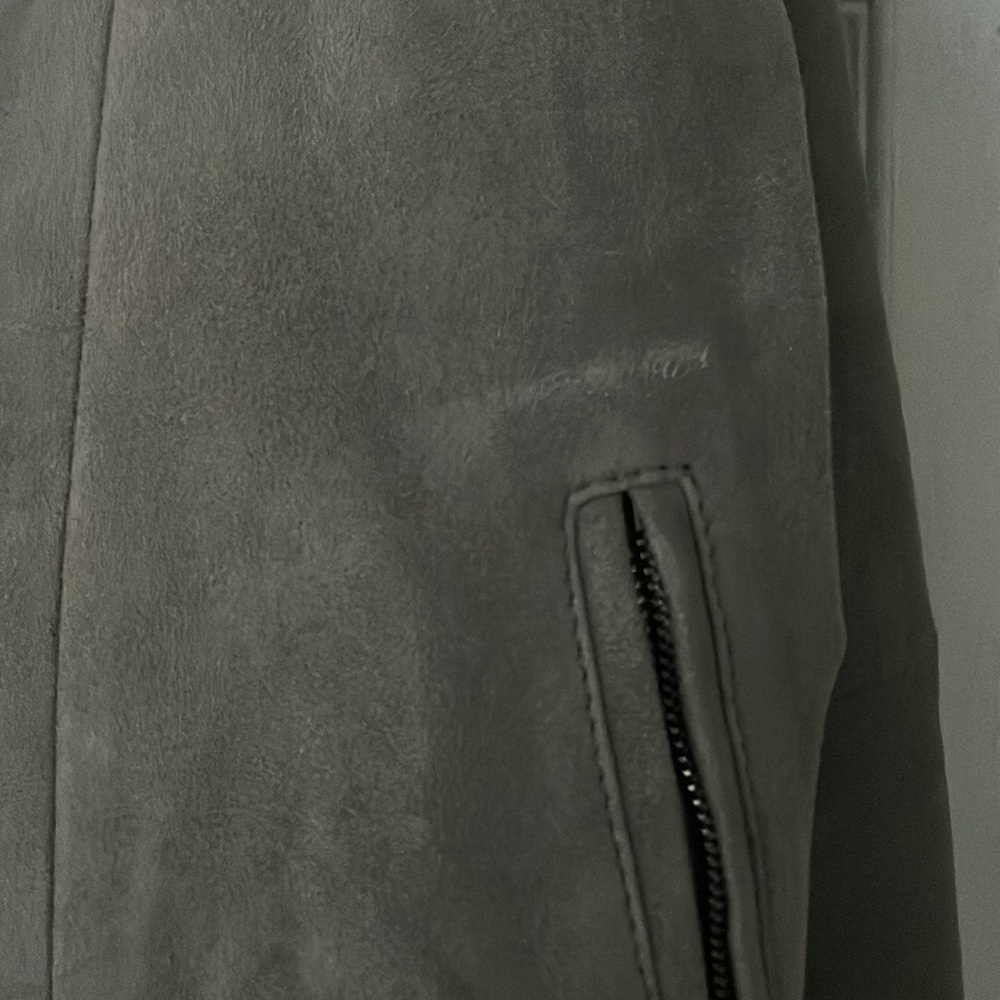 Kent & Curwen light gray suede bomber jacket - Picture 11 of 12